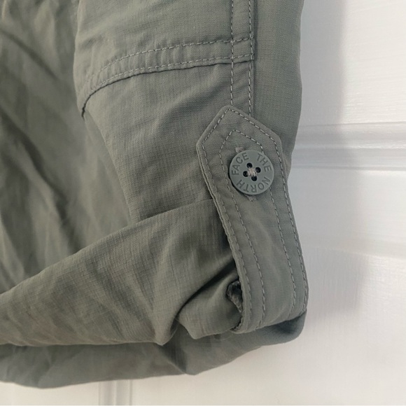 The North Face Women's Roll-up Nylon Shorts Size 2 Army Green - Picture 11 of 16